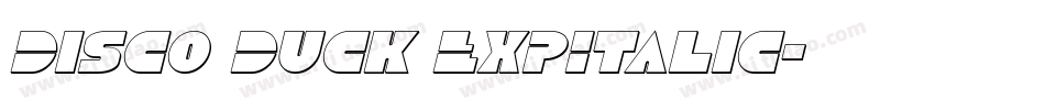 Disco Duck ExpItalic字体转换